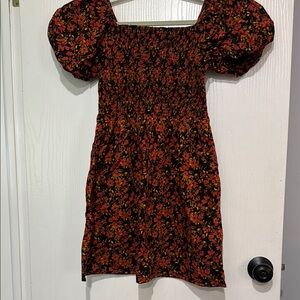 Floral Puff Sleeve Dress